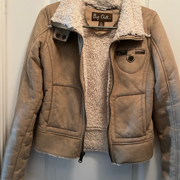 Big chill lightly worn Sherpa cool jacket medium size - Picture 5 of 5